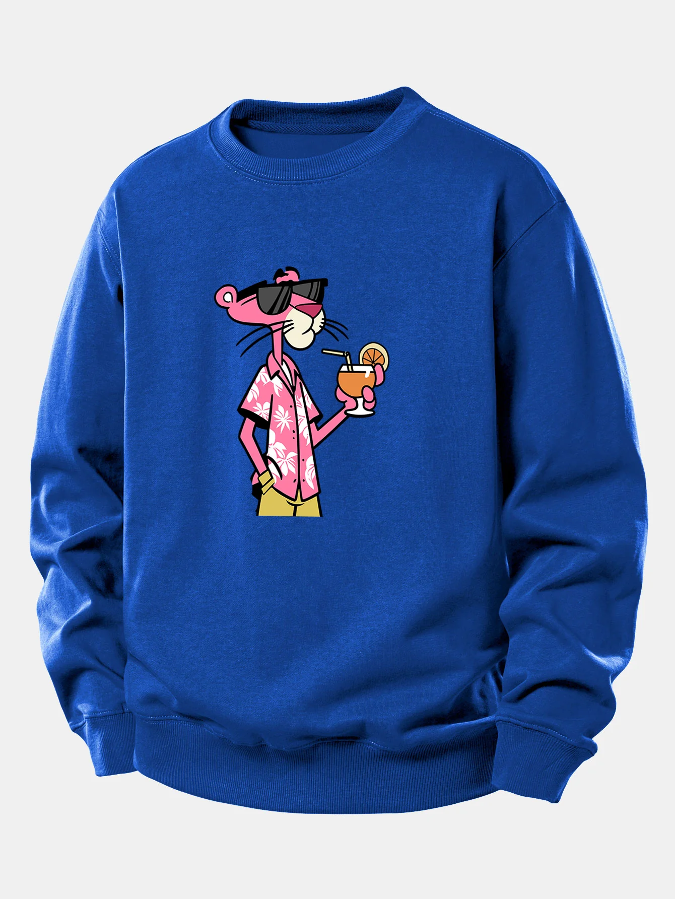 Vacation Pink Panther Print Relax Fit Sweatshirt - Image 11