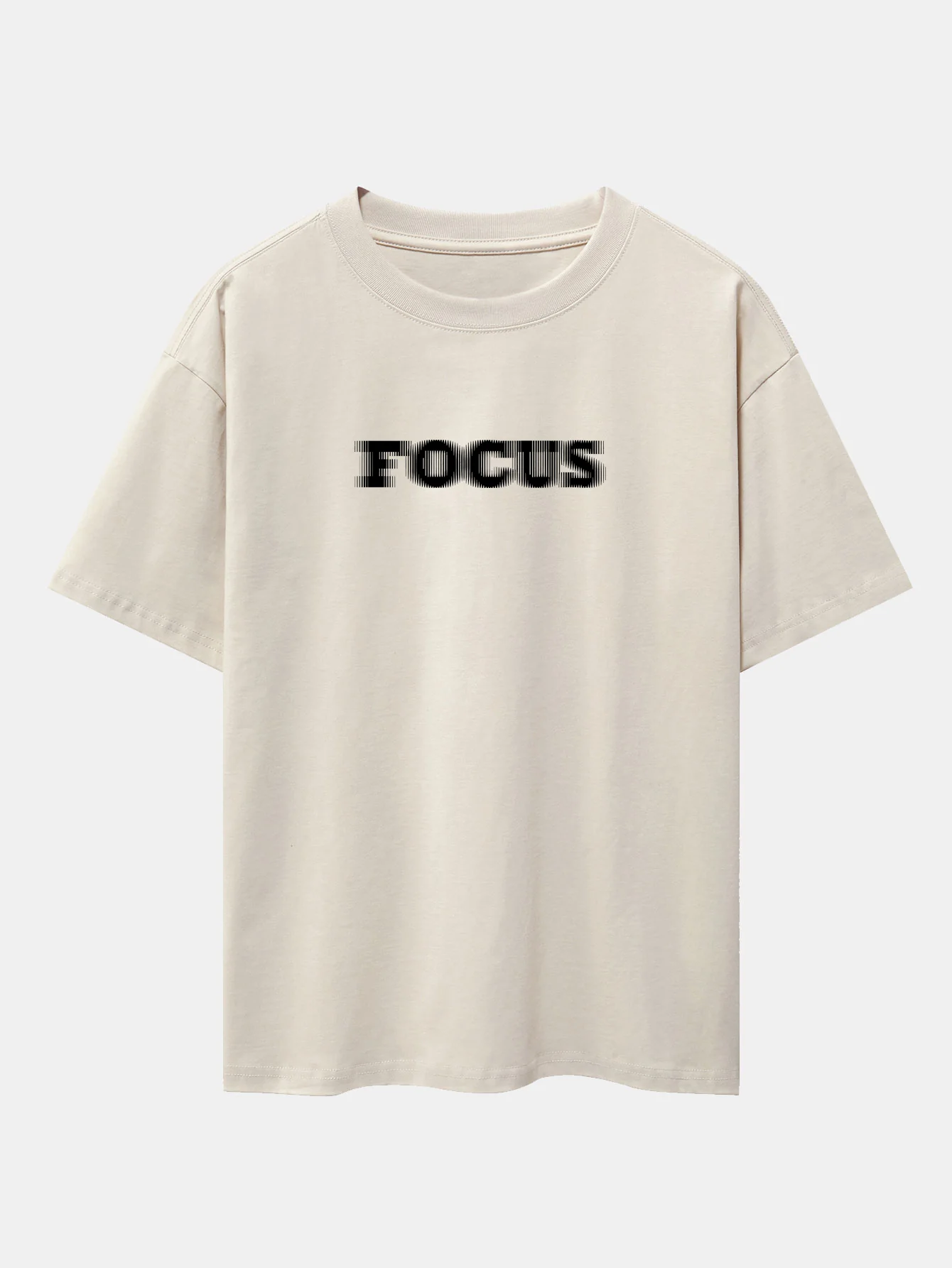 Vage Fokus Print Oversize T-Shirt mit Raglanärmeln - Image 10