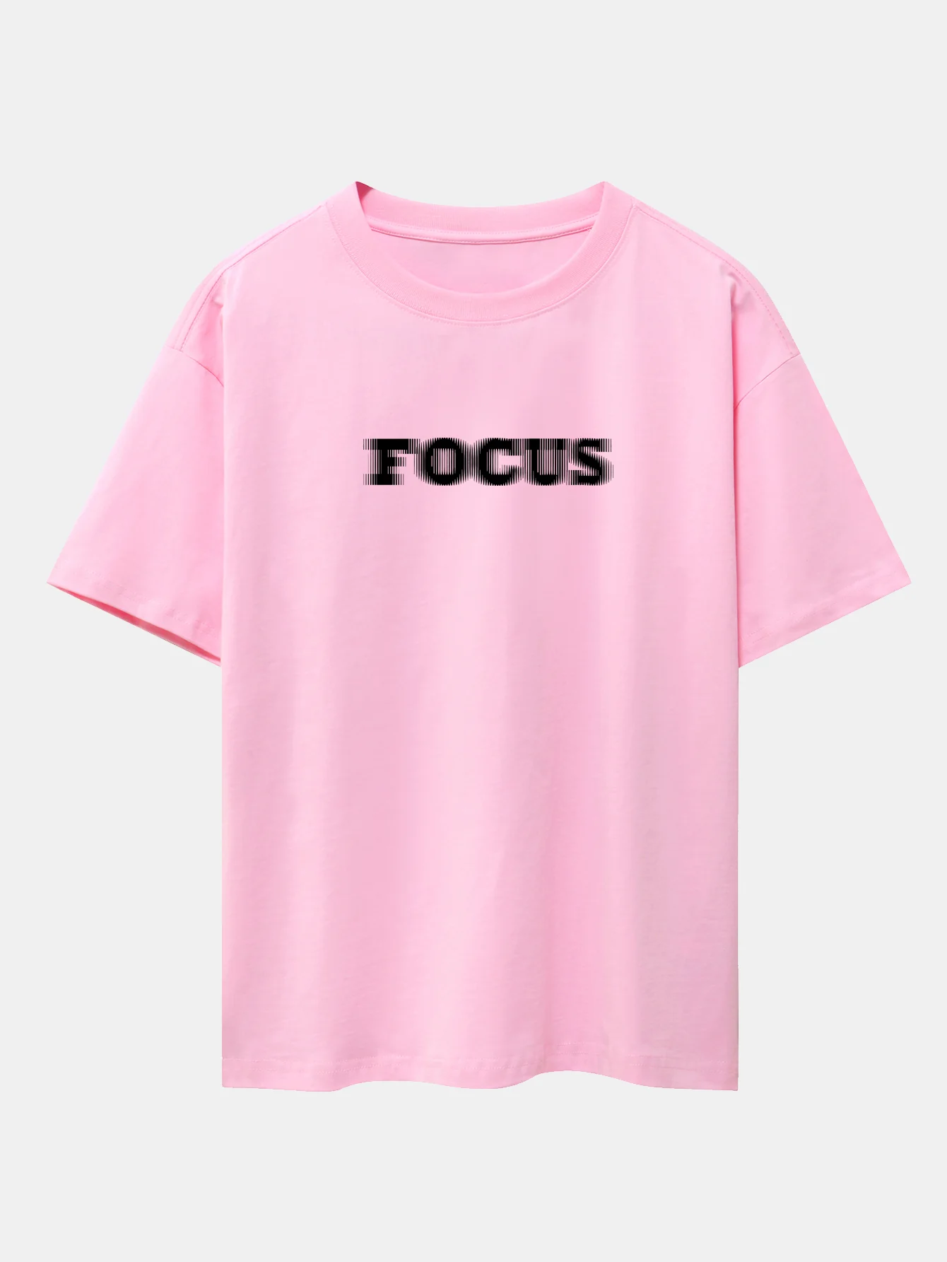 Vage Fokus Print Oversize T-Shirt mit Raglanärmeln - Image 12
