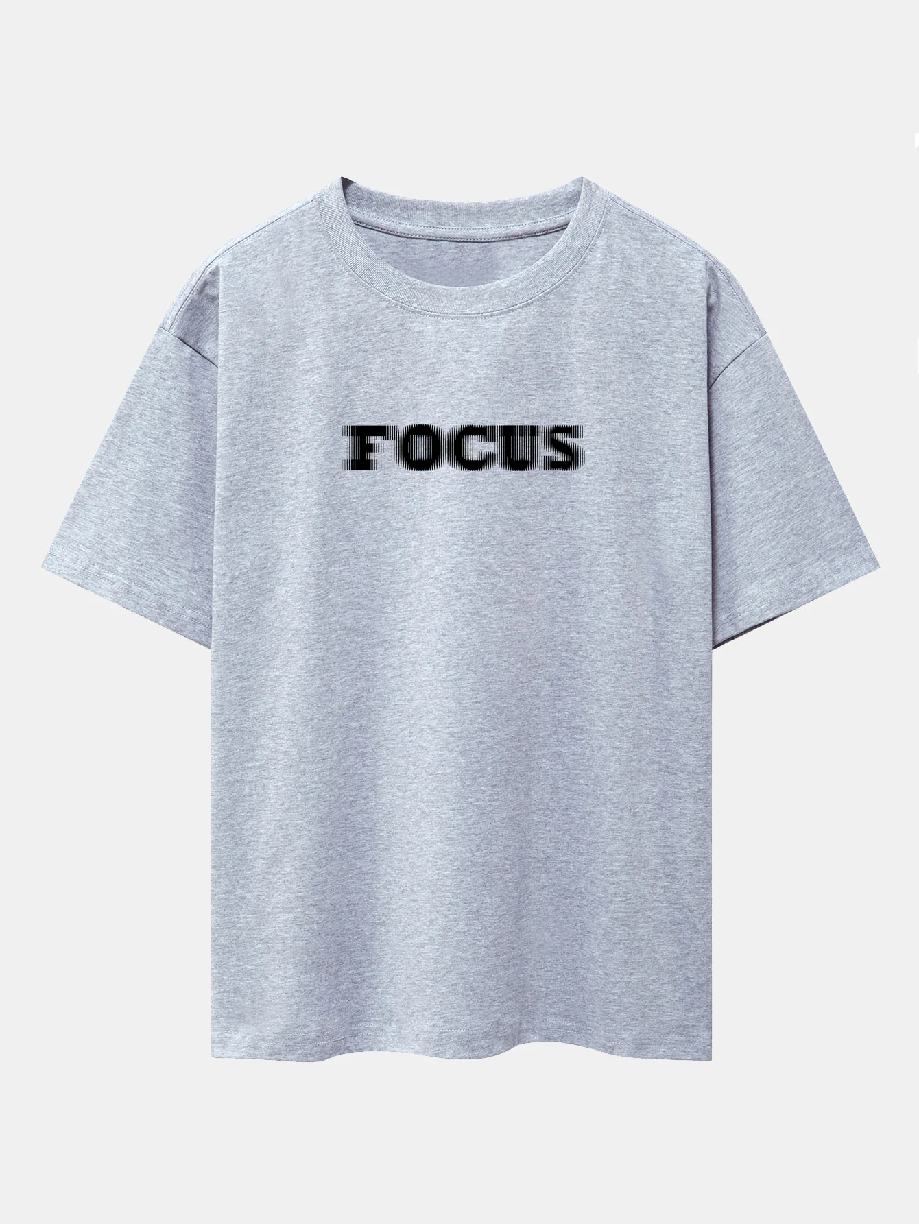 Vage Fokus Print Oversize T-Shirt mit Raglanärmeln - Image 13