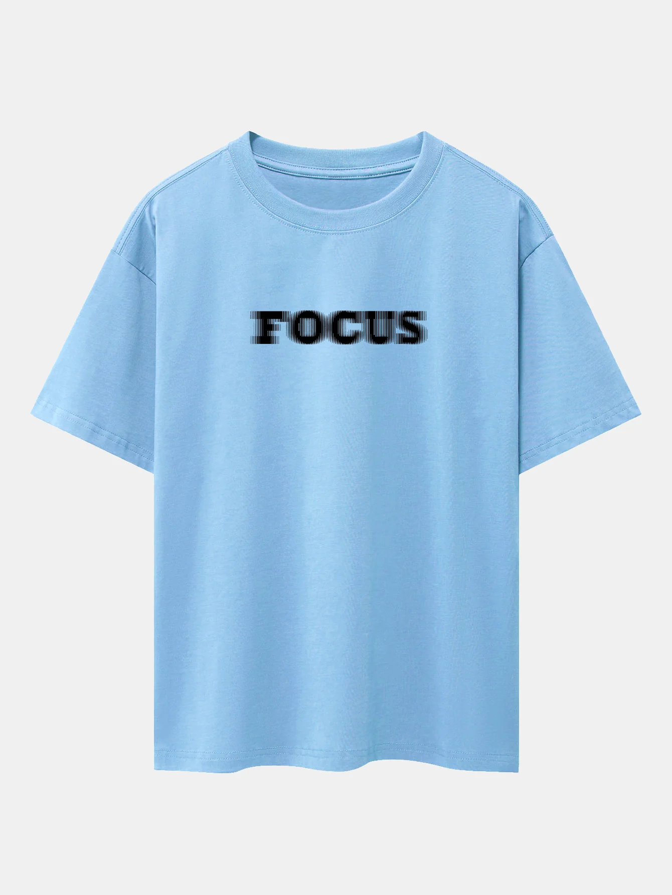 Vage Fokus Print Oversize T-Shirt mit Raglanärmeln - Image 14
