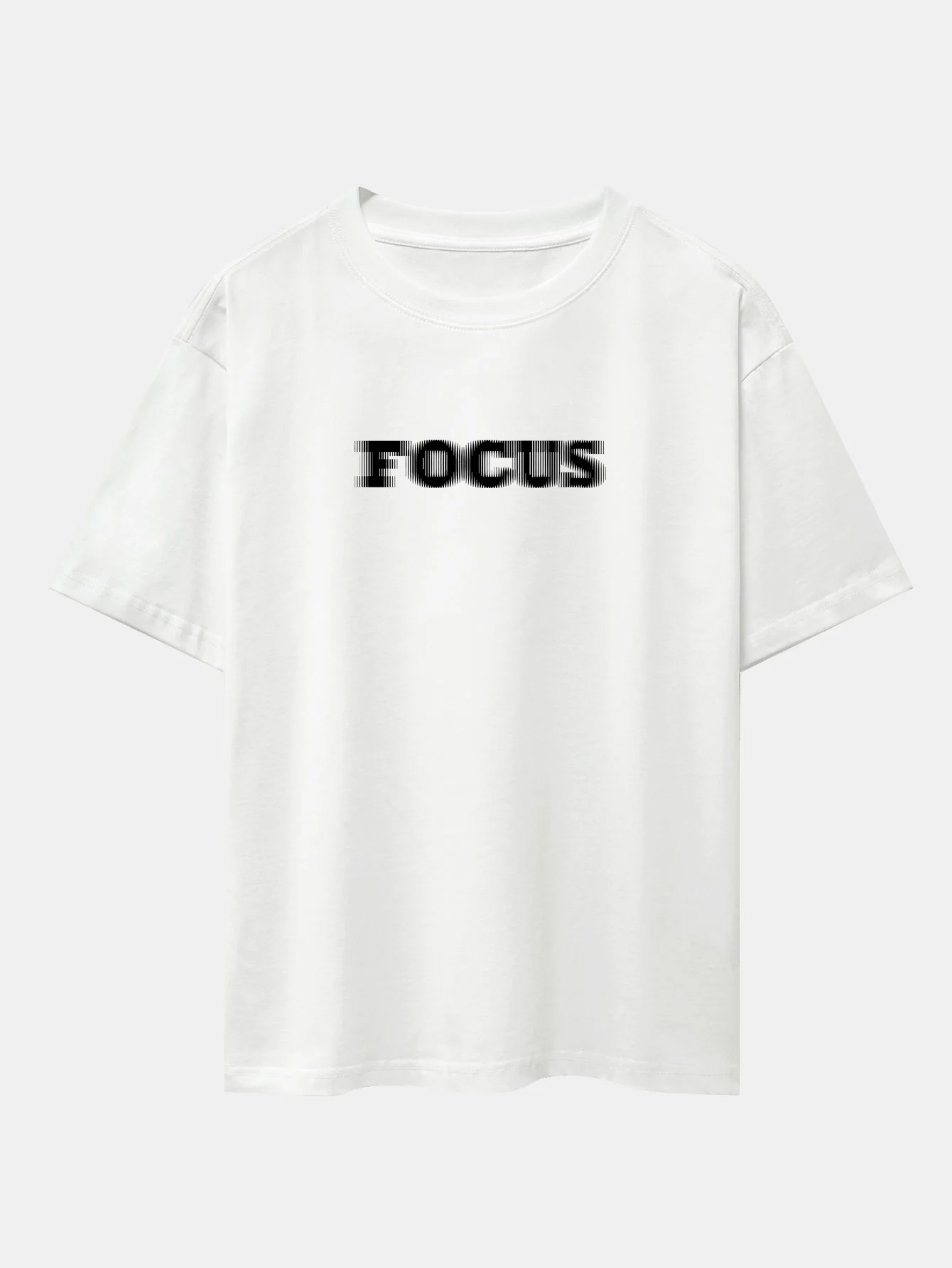 Vage Fokus Print Oversize T-Shirt mit Raglanärmeln - Image 2