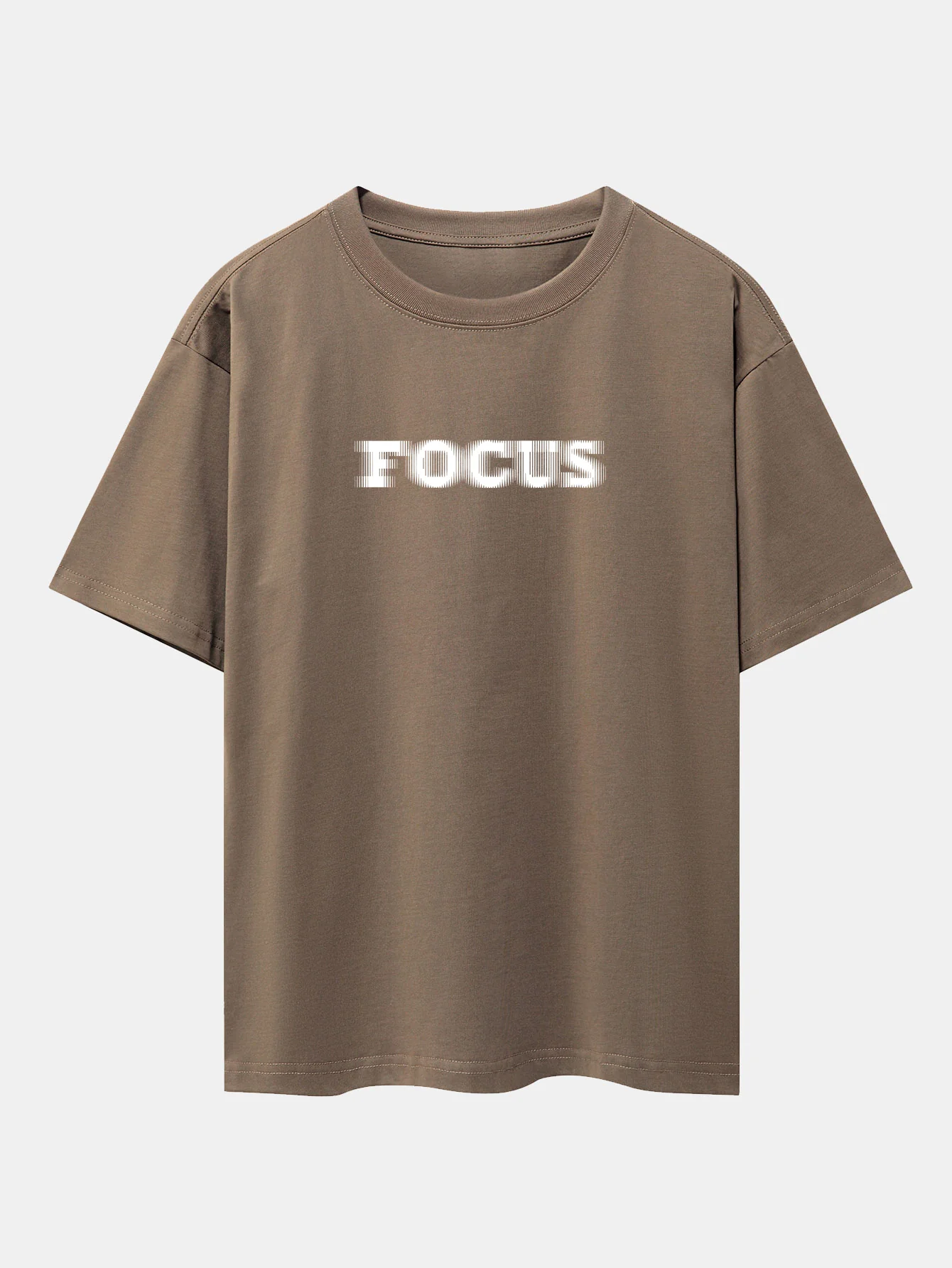 Vage Fokus Print Oversize T-Shirt mit Raglanärmeln - Image 5