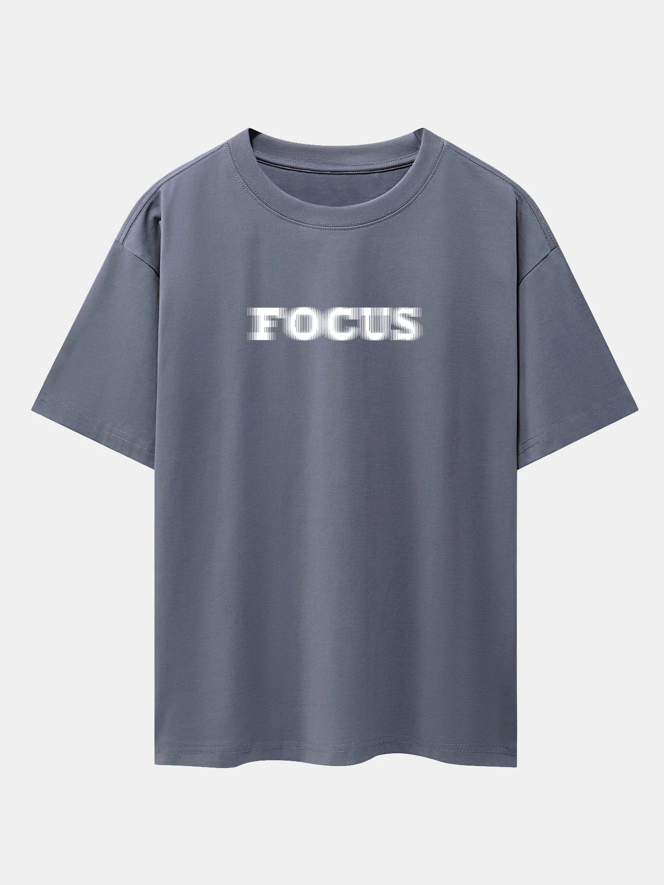 Vage Fokus Print Oversize T-Shirt mit Raglanärmeln - Image 6