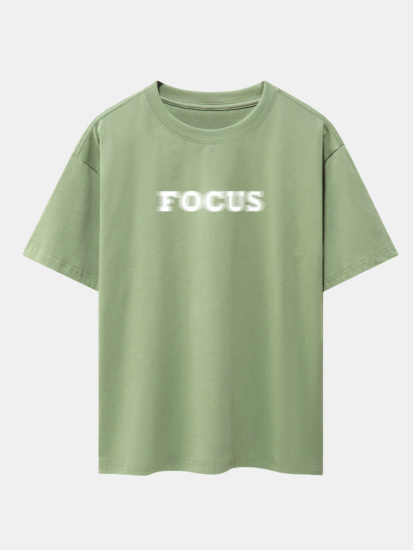 Vage Fokus Print Oversize T-Shirt mit Raglanärmeln - Image 8