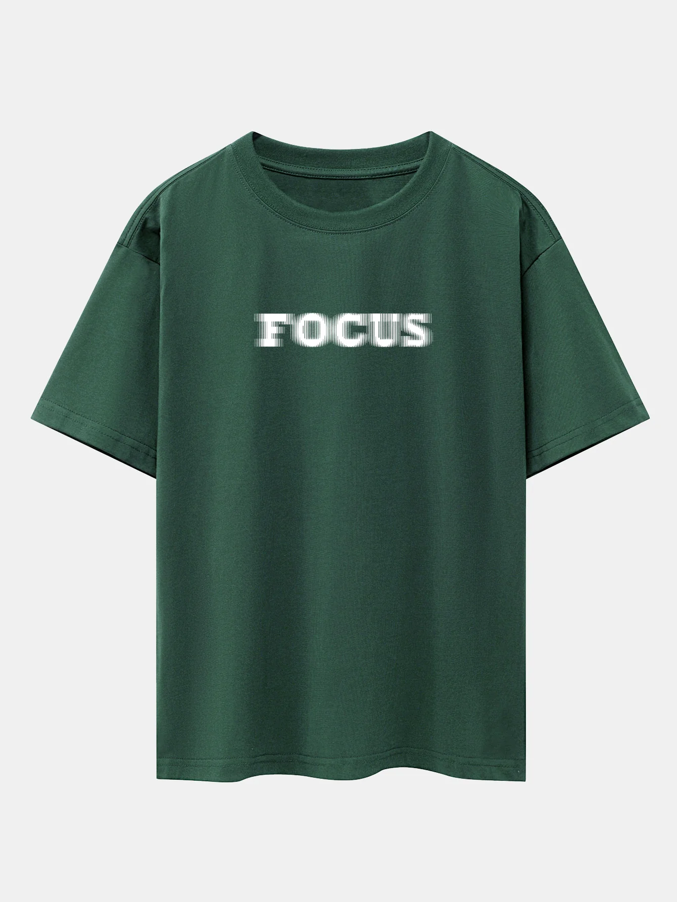 Vage Fokus Print Oversize T-Shirt mit Raglanärmeln - Image 9