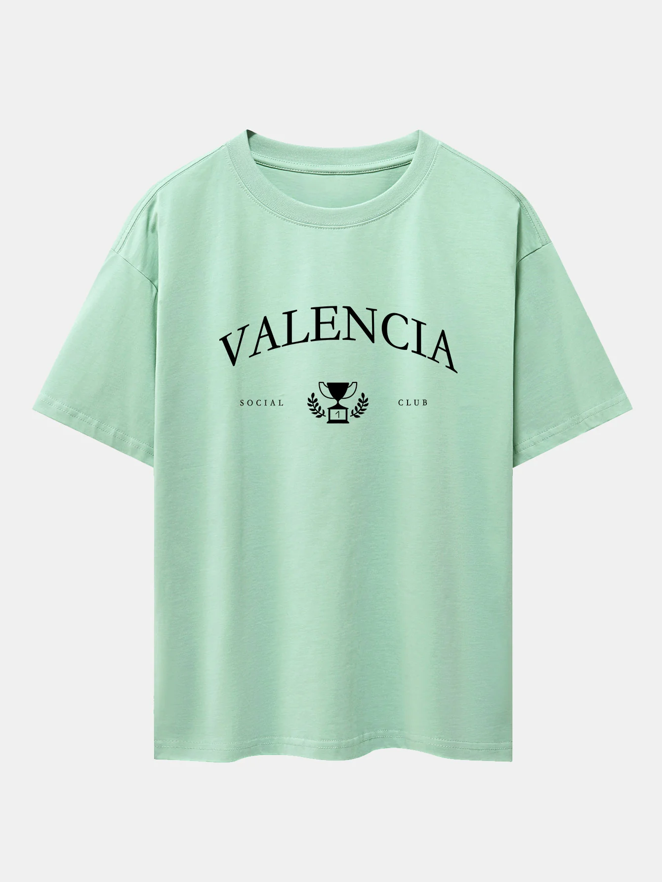 Valencia Print Drop Shoulder Oversize T-Shirt - Image 11