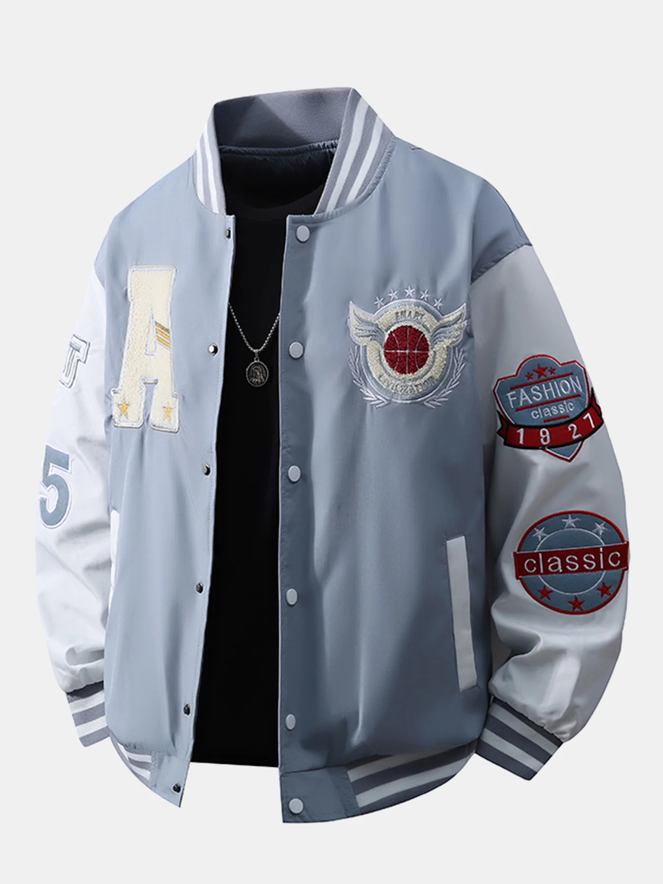 Varsity bestickte Baseballjacke - Image 5