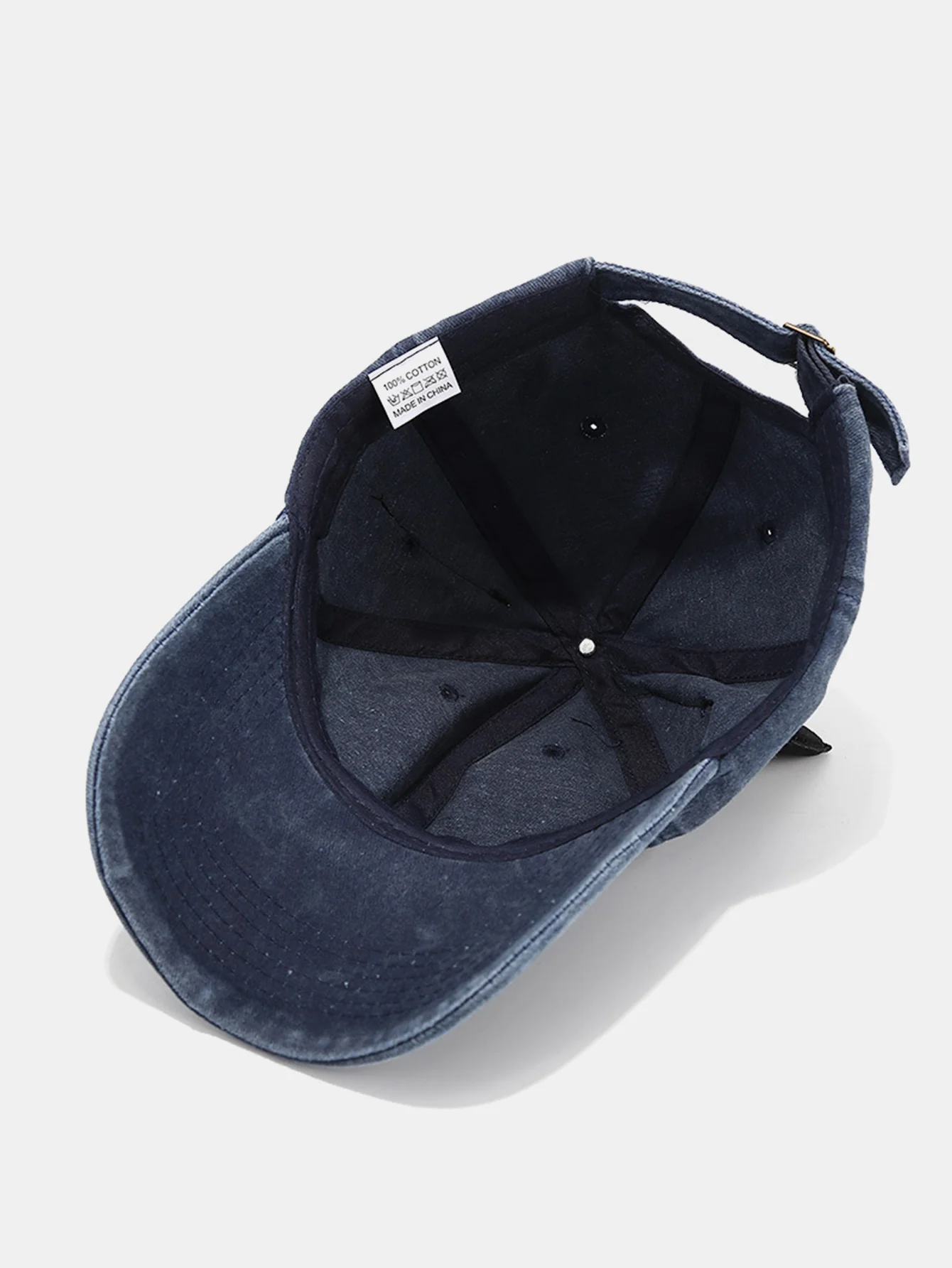 Velvet Cat Ear Design Washed Baseball Cap - Image 8