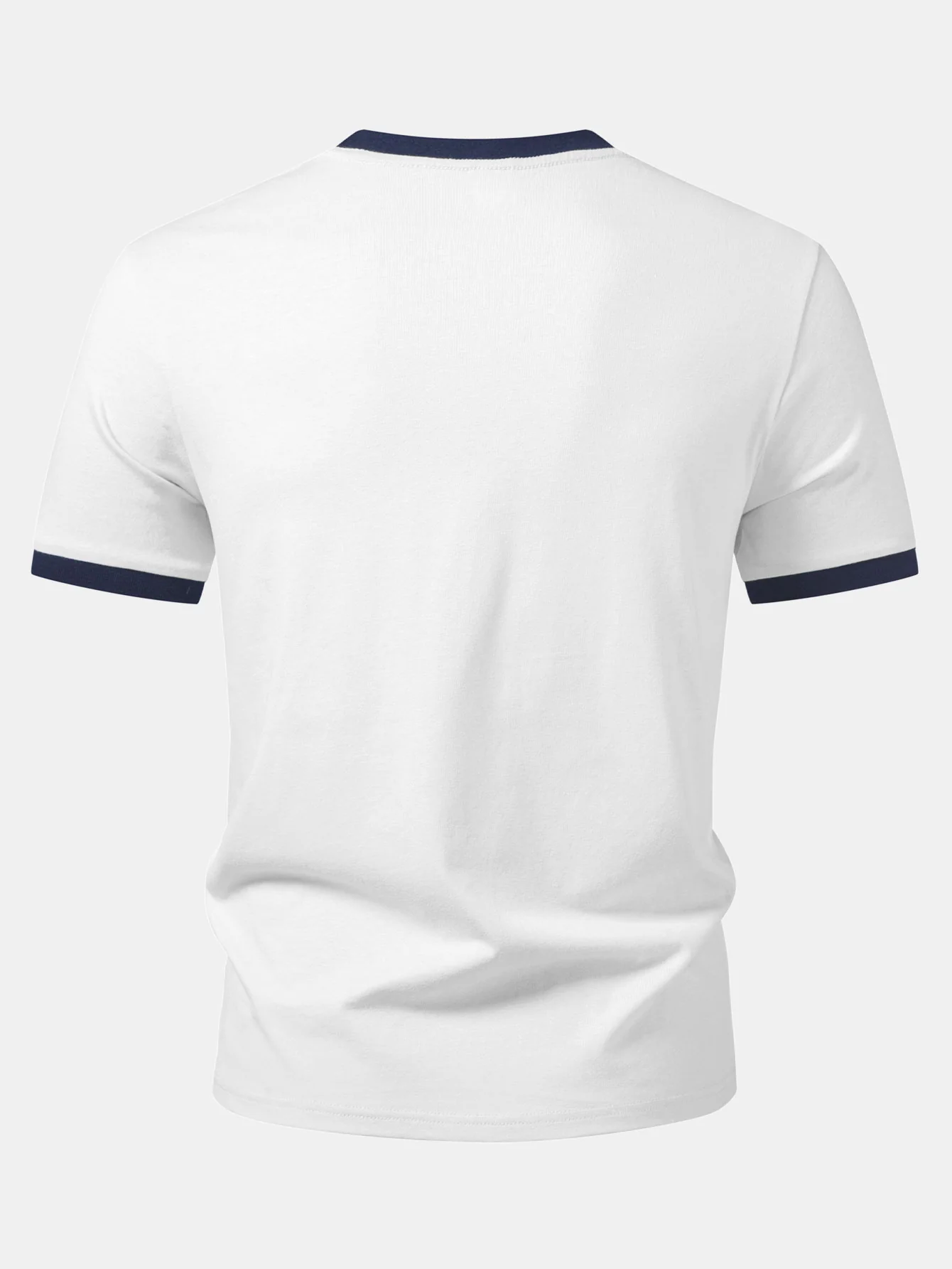 Vintage Car Print Contrast Ringer T-Shirt - Image 4