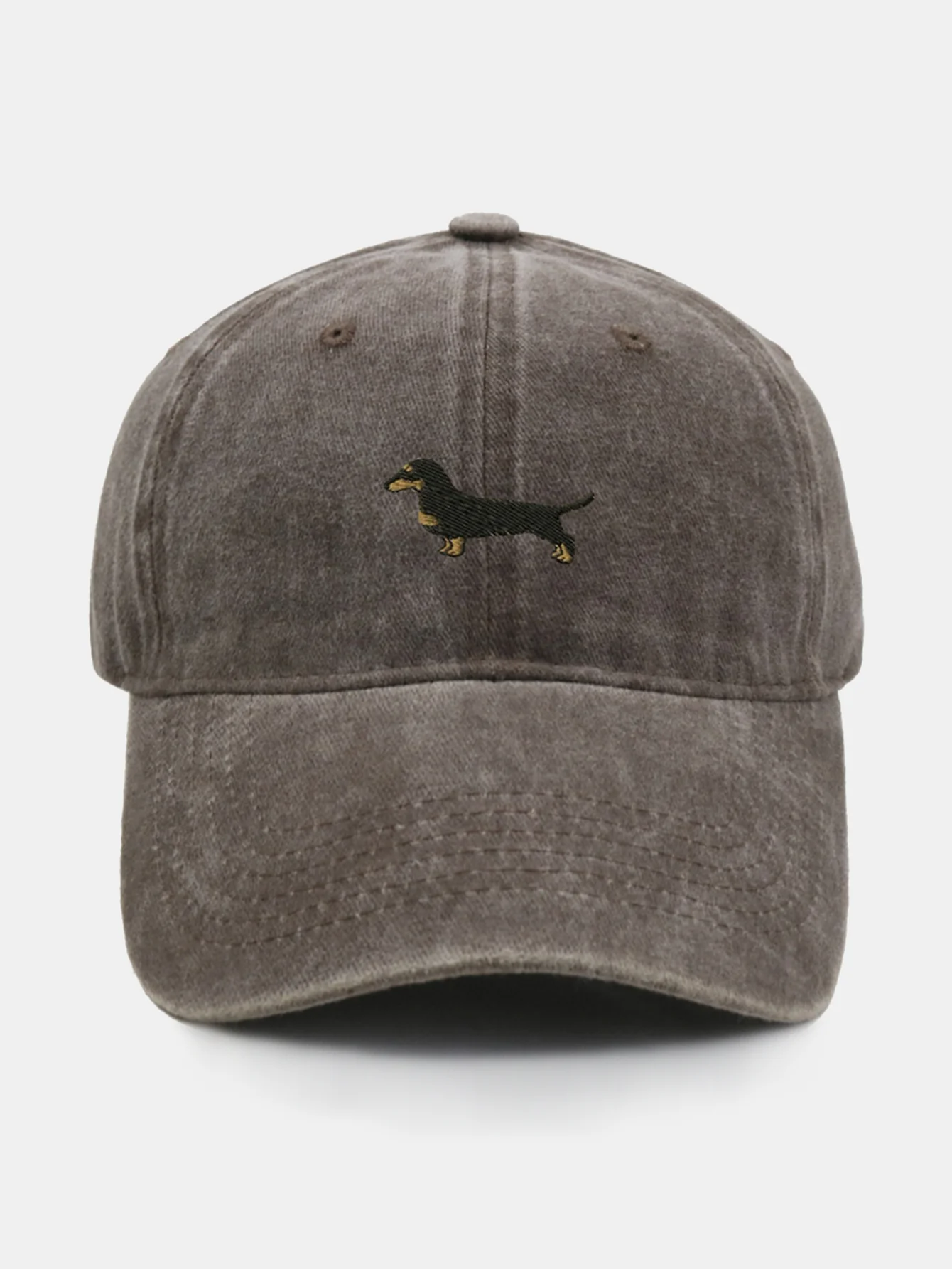 Vintage Cute Cartoon Dachshund Washed Baseball - Image 10