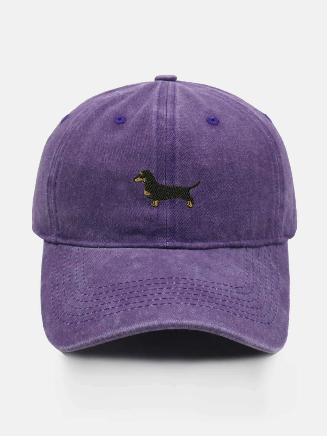 Vintage Cute Cartoon Dachshund Washed Baseball - Image 11
