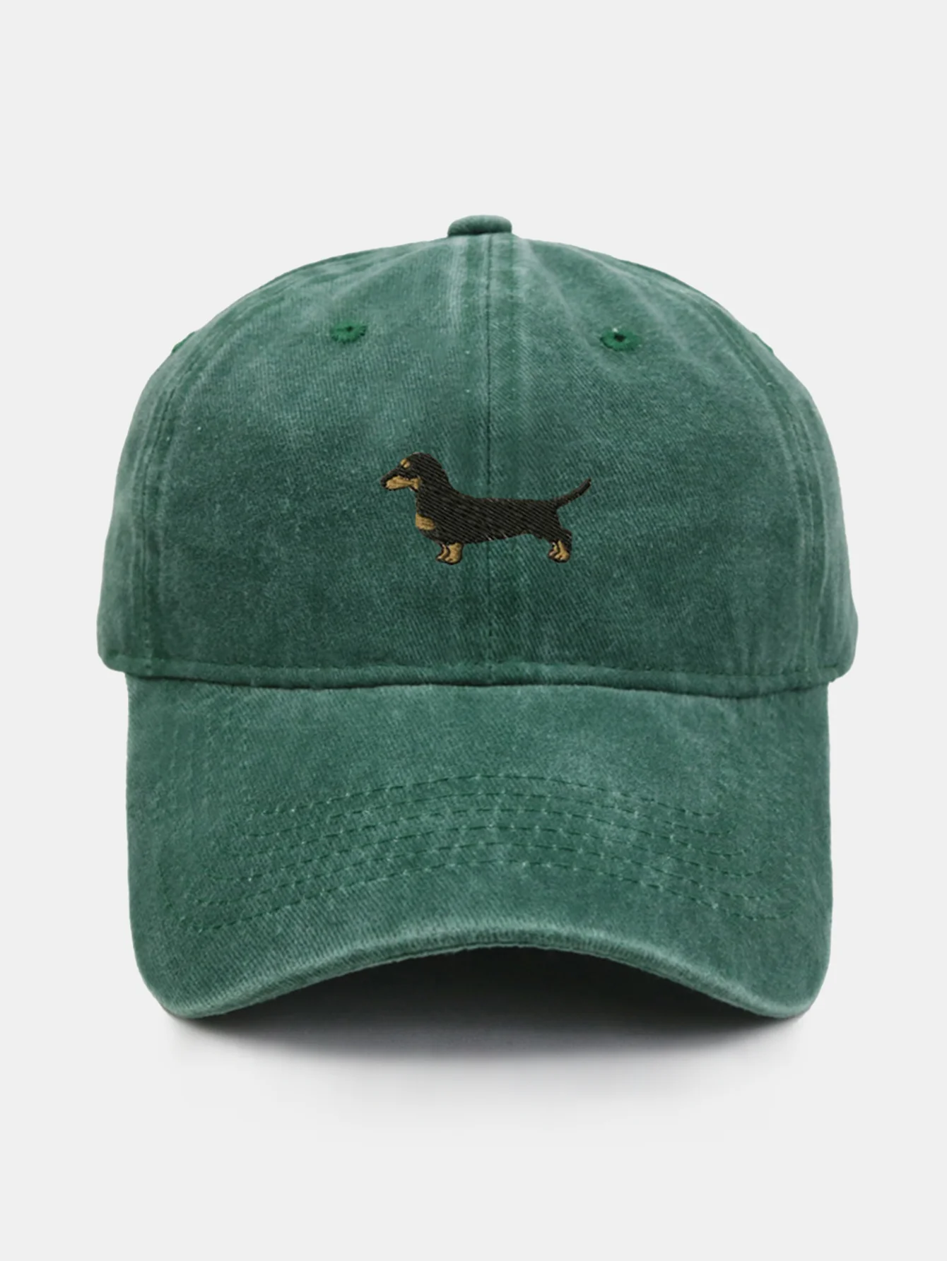 Vintage Cute Cartoon Dachshund Washed Baseball - Image 6