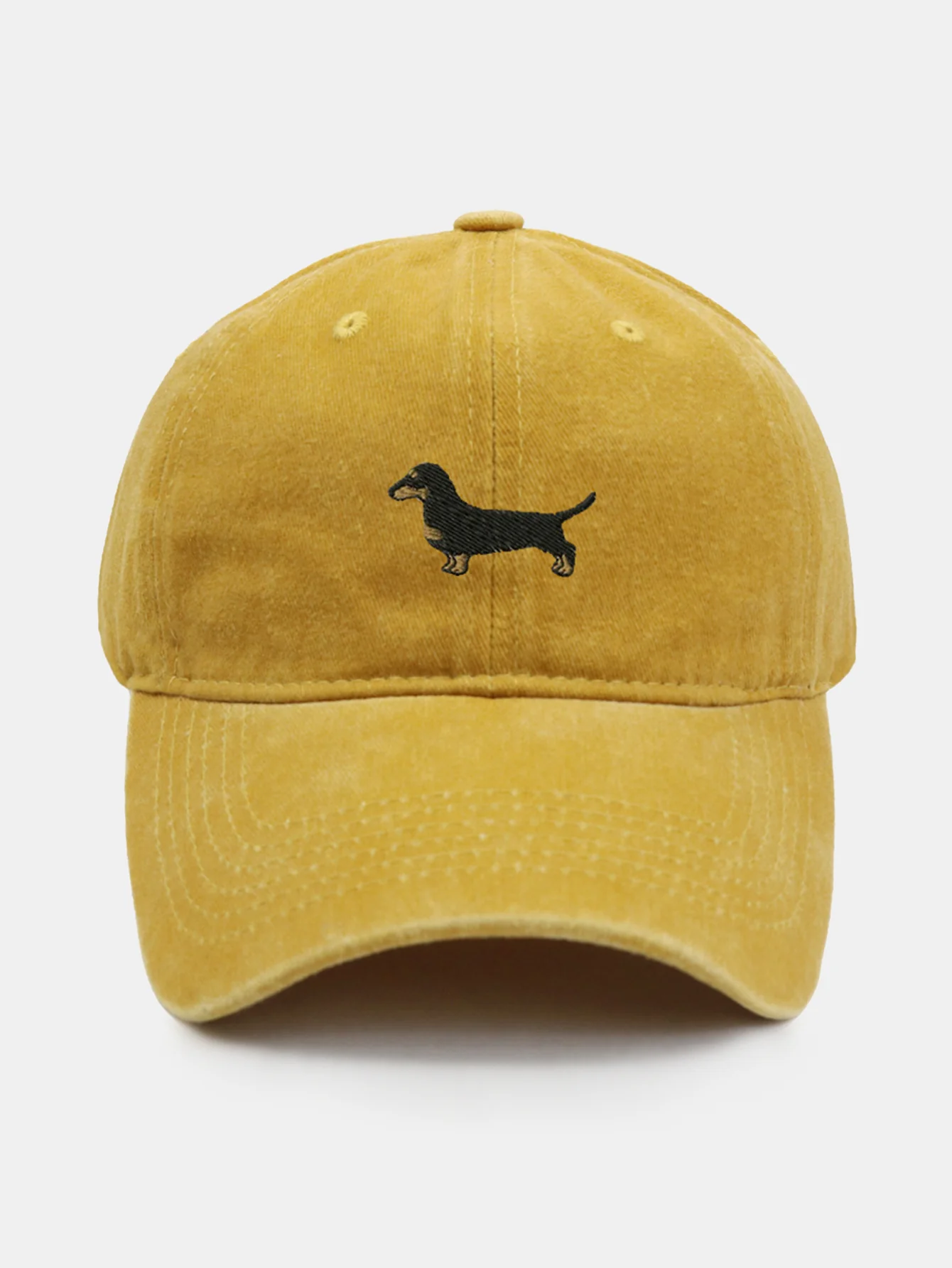 Vintage Cute Cartoon Dachshund Washed Baseball - Image 7