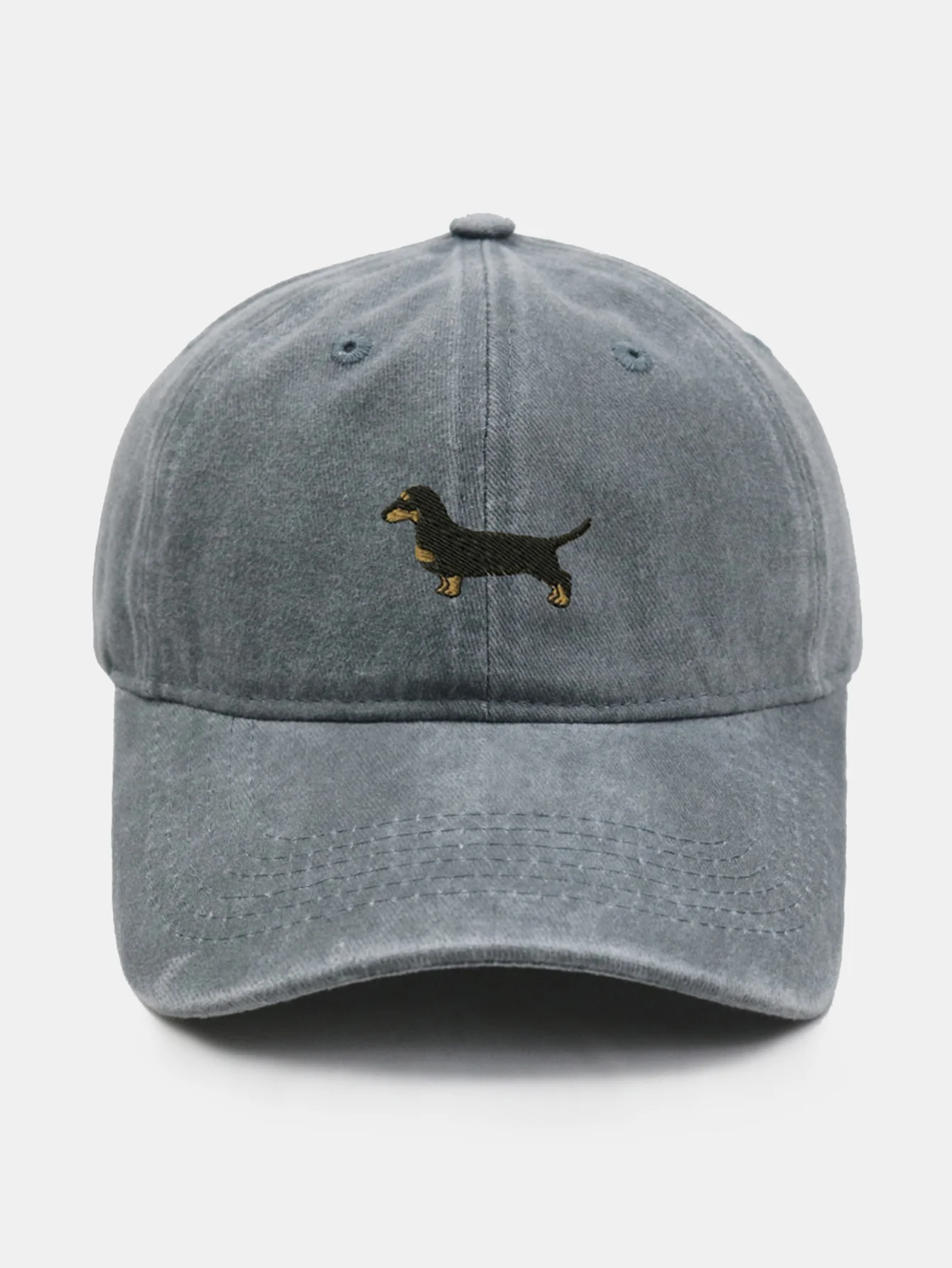 Vintage Cute Cartoon Dachshund Washed Baseball - Image 8