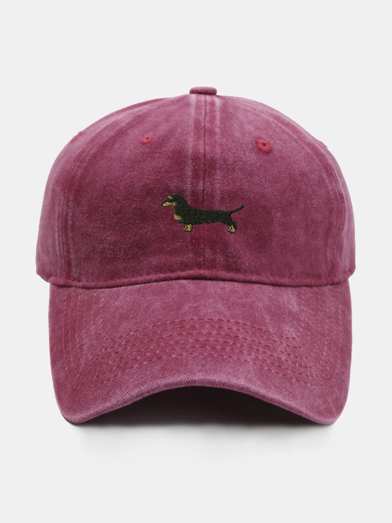 Vintage Cute Cartoon Dachshund Washed Baseball - Image 9