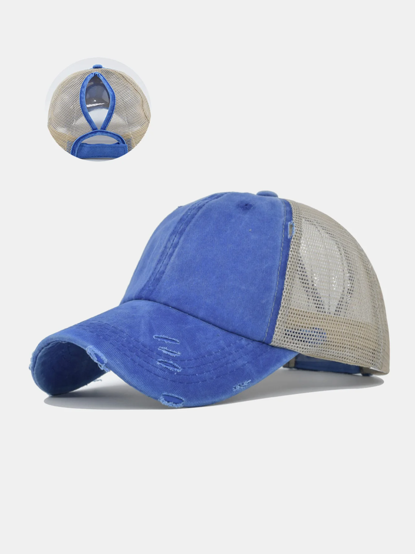 Vintage Used Mesh Pferdeschwanz Baseballkappe - Image 10