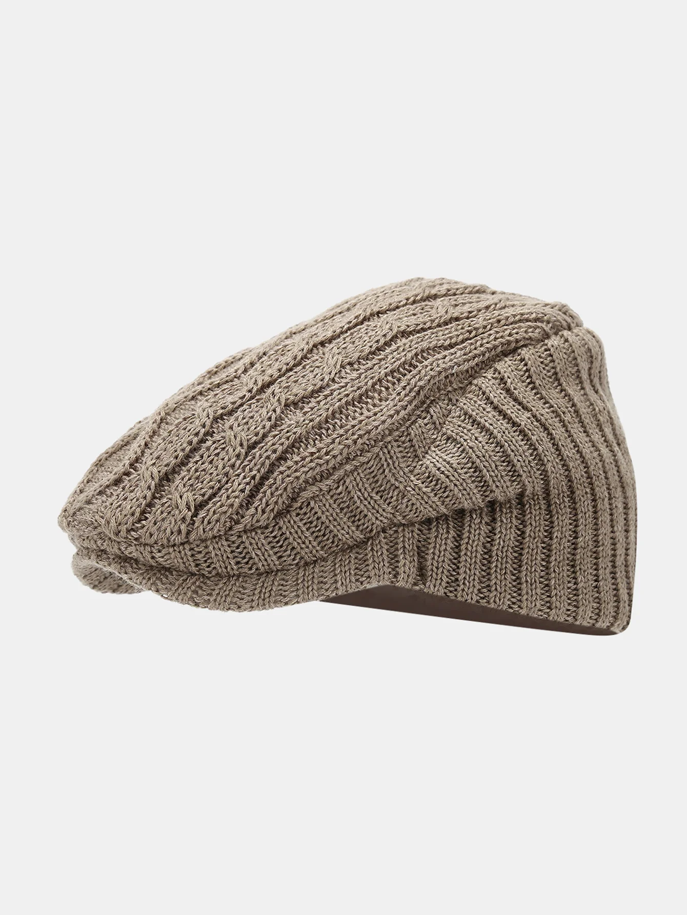 Vintage Knitted Textured Beret Hat
