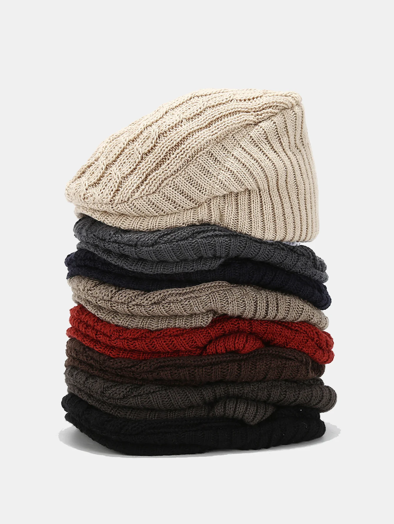 Vintage Knitted Textured Beret Hat - Image 10