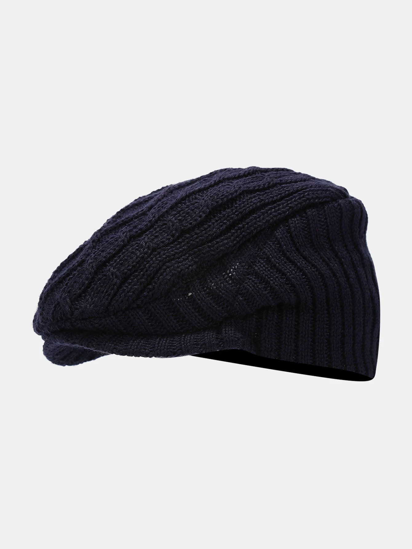 Vintage Knitted Textured Beret Hat - Image 2