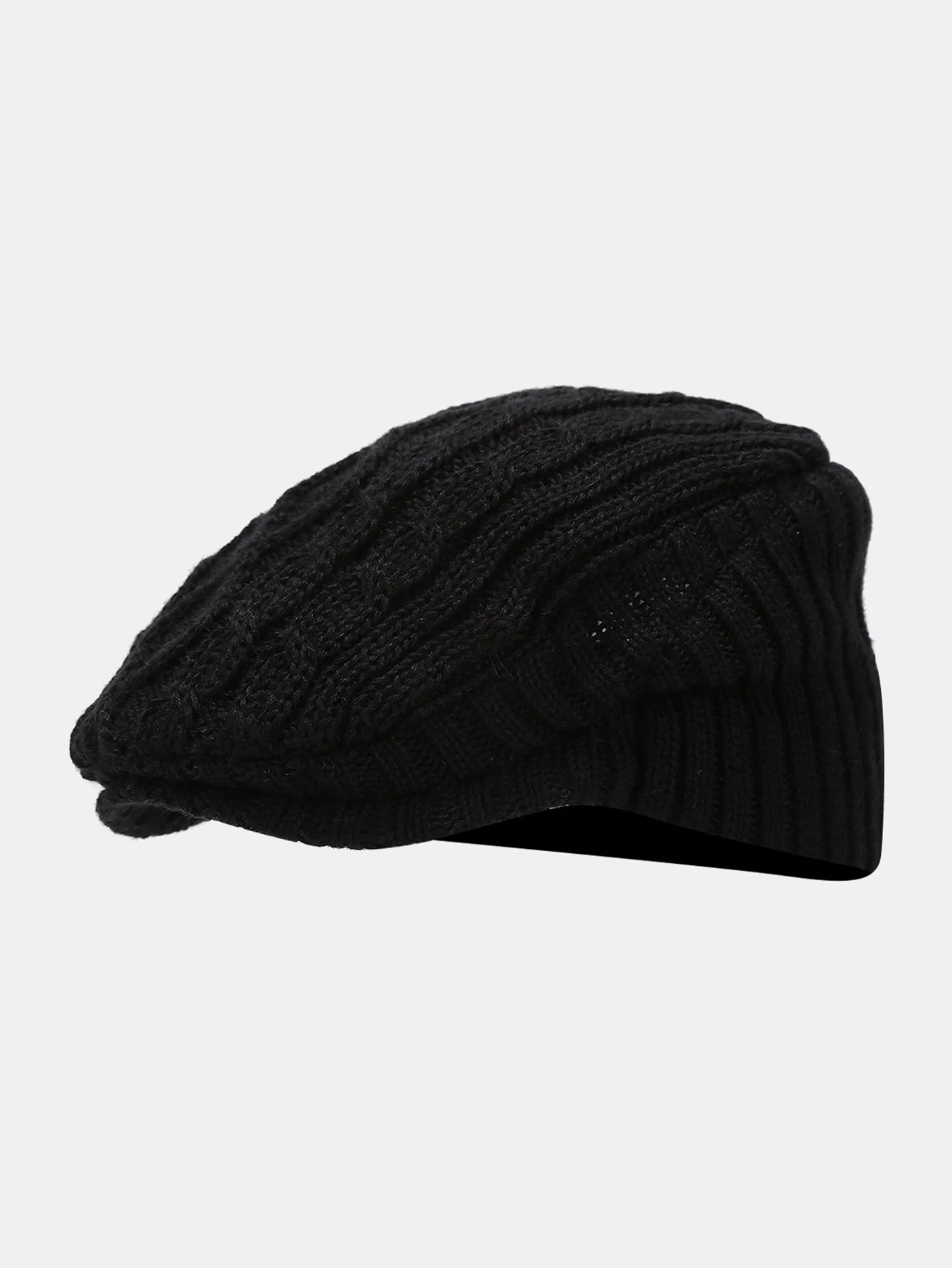 Vintage Knitted Textured Beret Hat - Image 3
