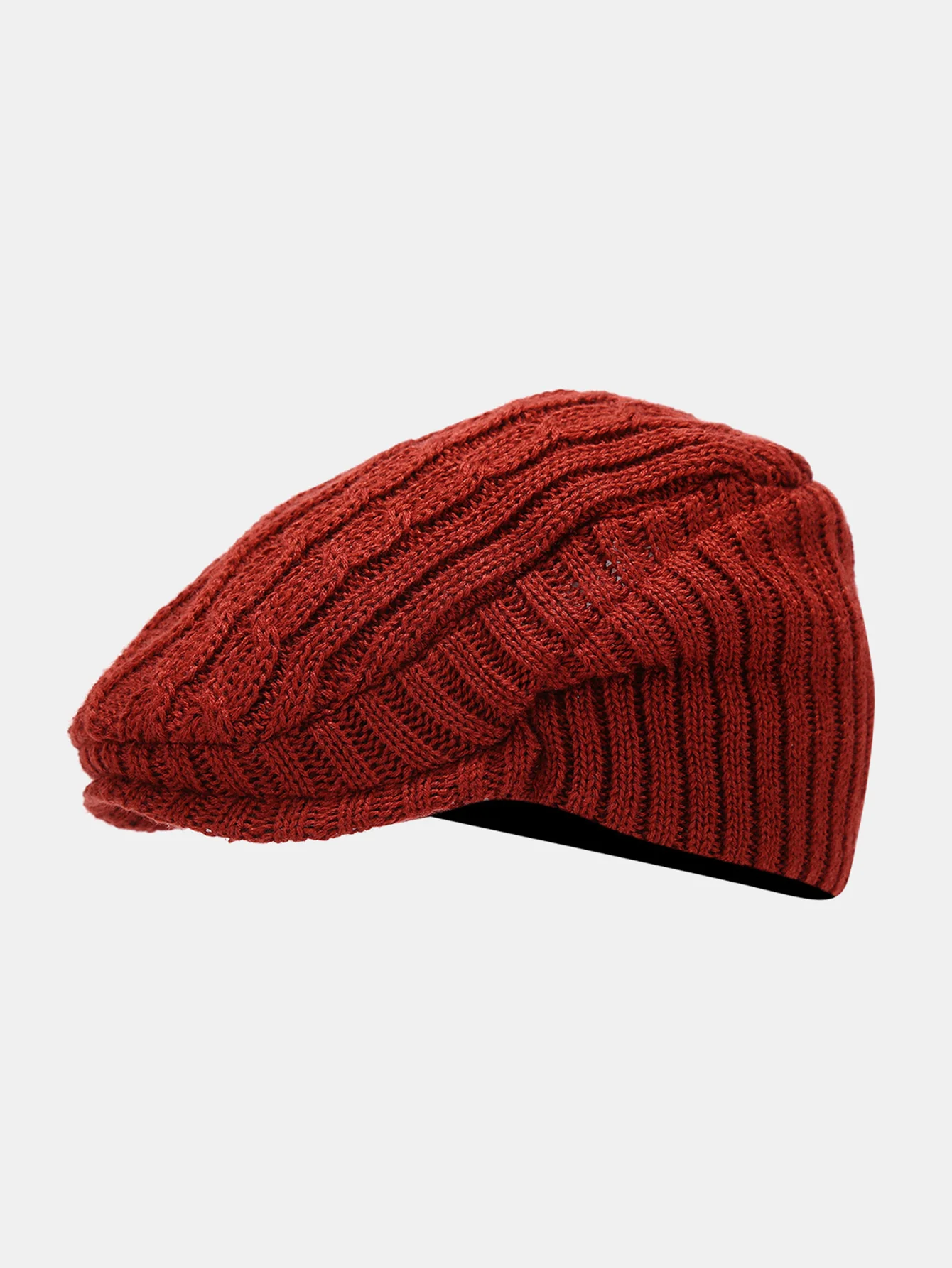 Vintage Knitted Textured Beret Hat - Image 4