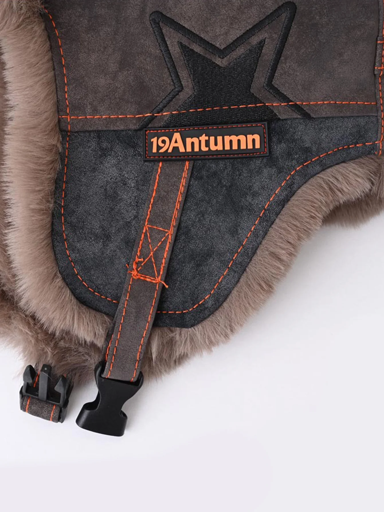 Vintage Leder Plus Samt Warme Fliegerkappe - Image 7