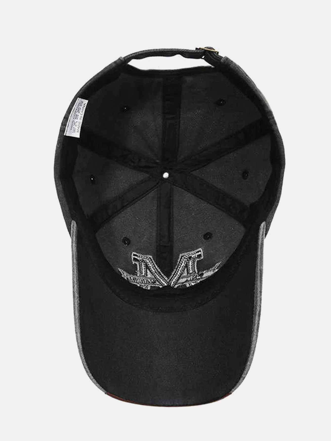 Vintage Buchstabe M Bestickte Gewaschene Abgenutzte Baseballkappe - Image 6