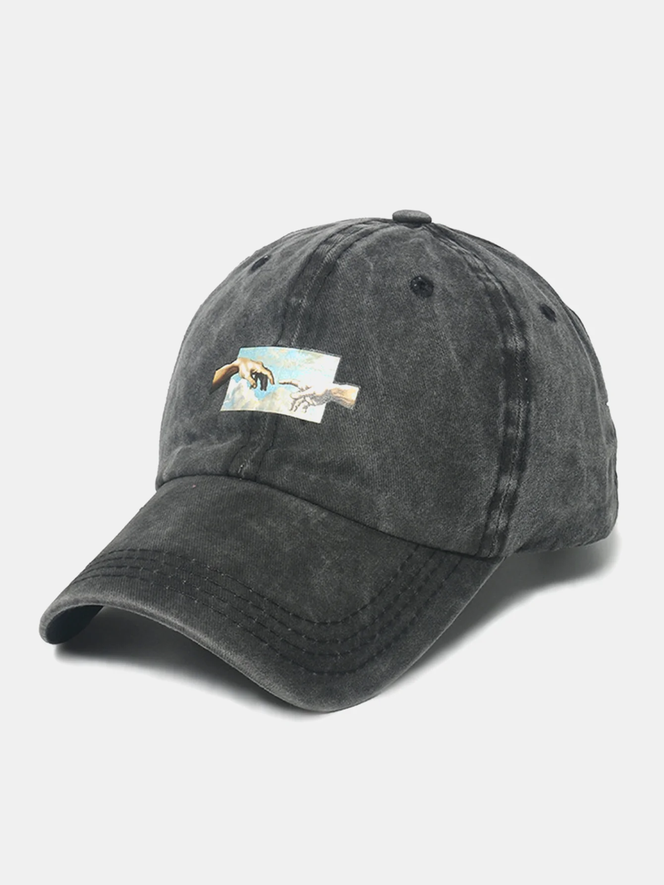 Vintage Ölgemälde Genesis Druck Baseballmütze