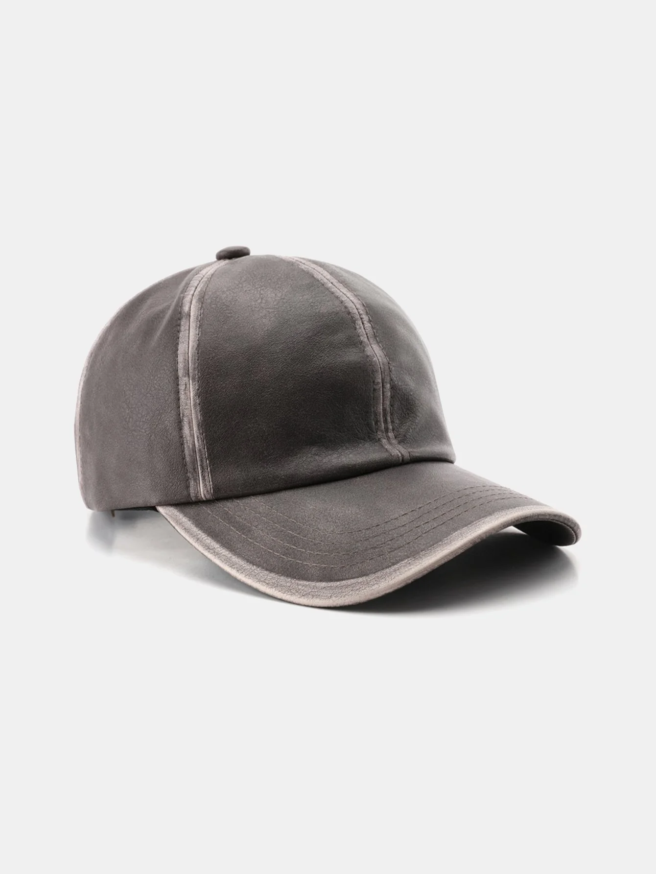 Vintage PU-Leder verwitterte Baseballmütze - Image 4