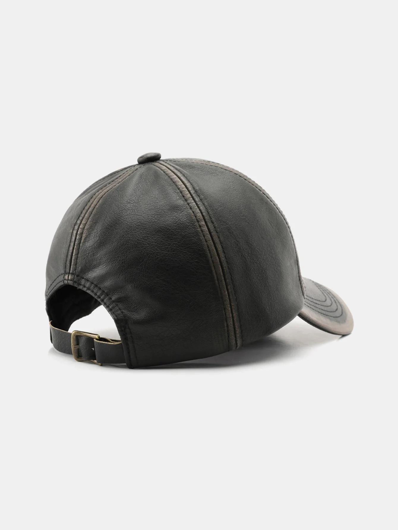 Vintage PU-Leder verwitterte Baseballmütze - Image 6
