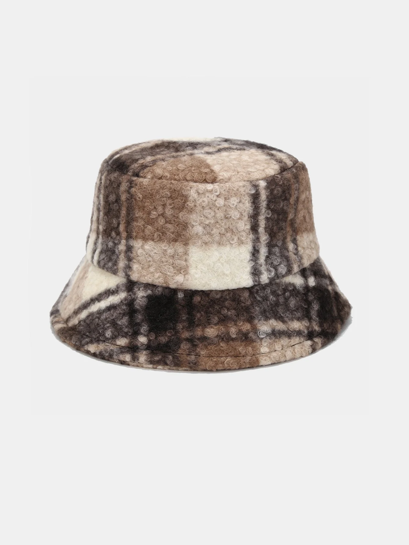 Vintage Teddy Check Warme Bucket Hat