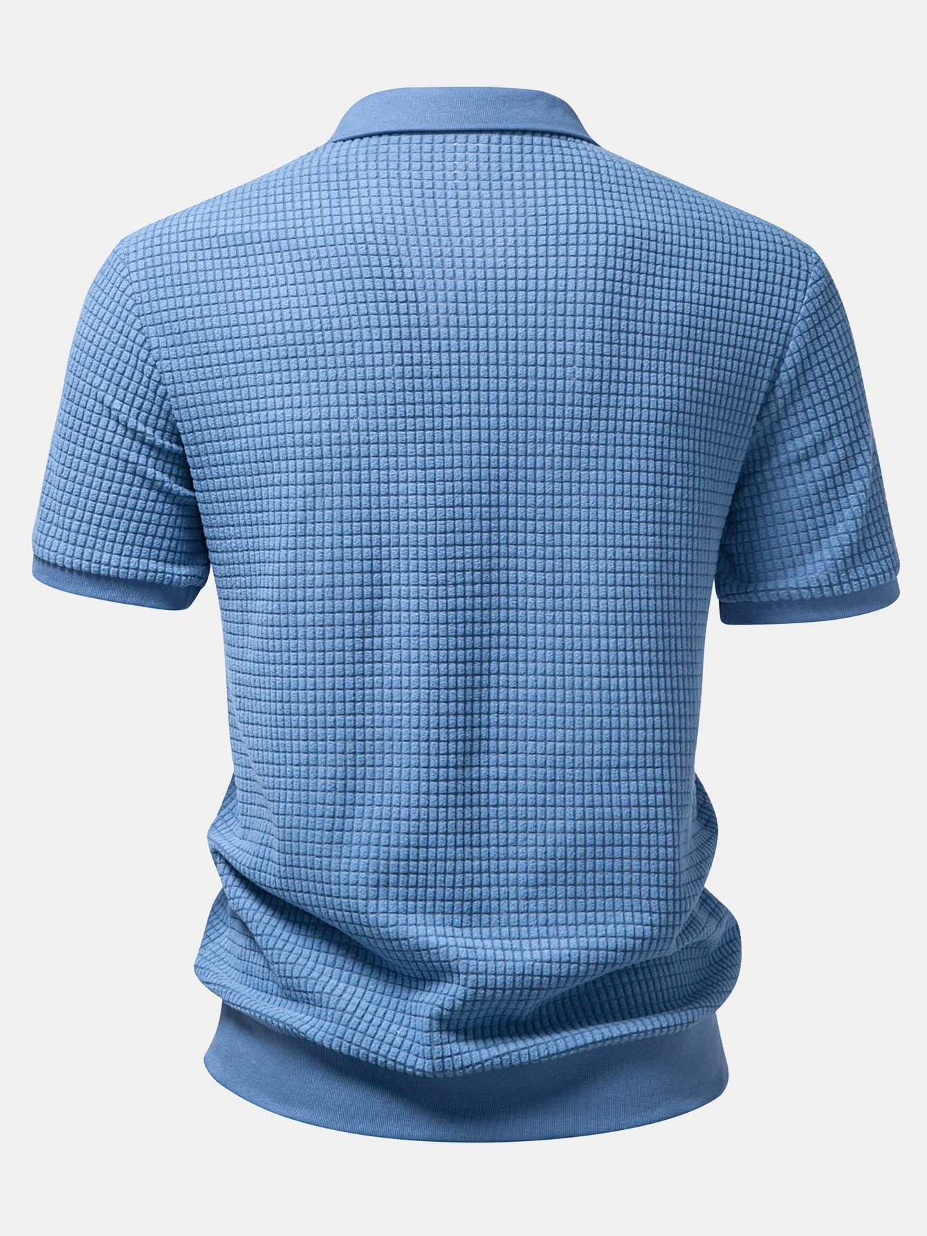 Waffle Button Up Knit Shirt - Image 2