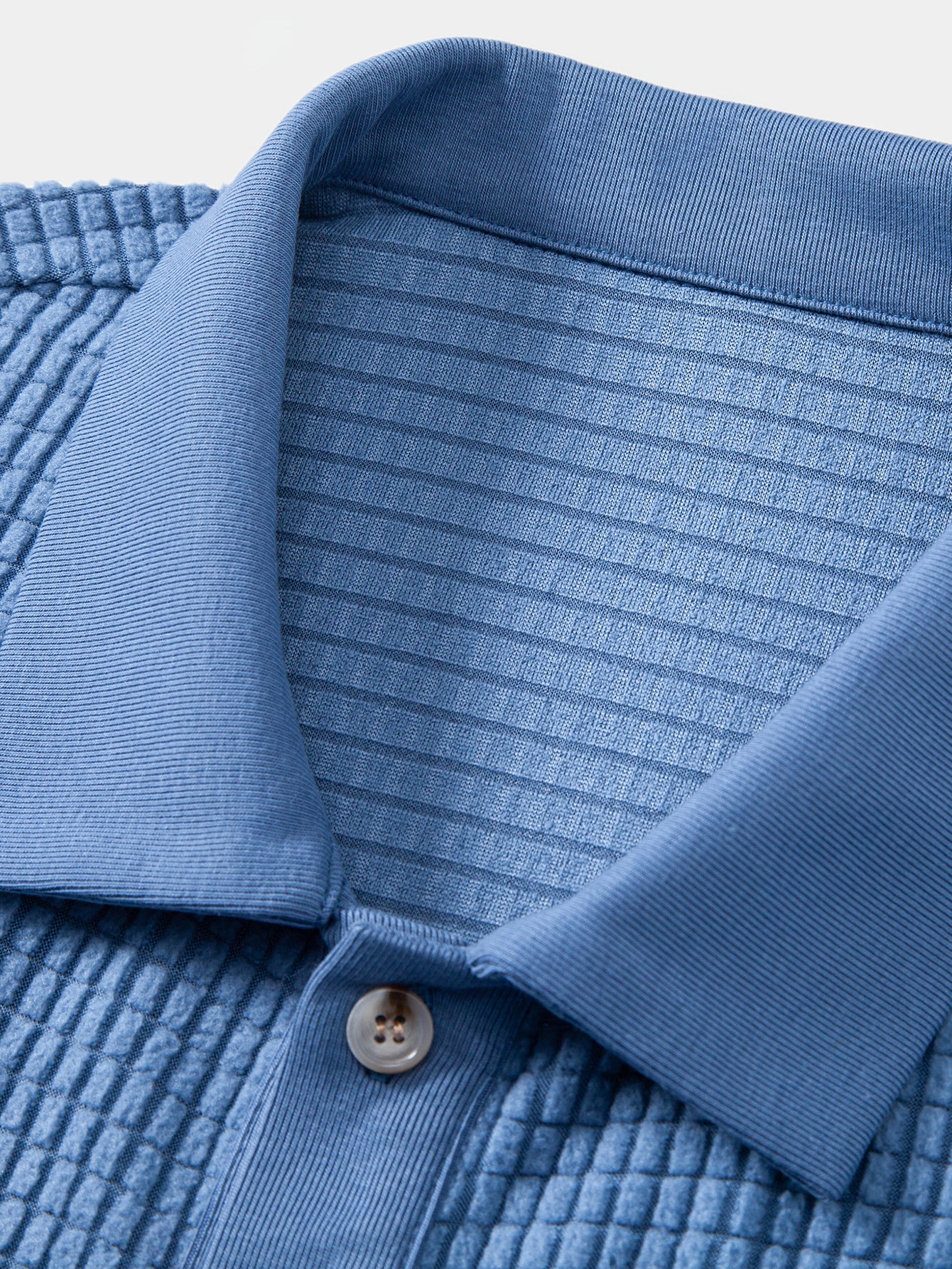 Waffle Button Up Knit Shirt - Image 5