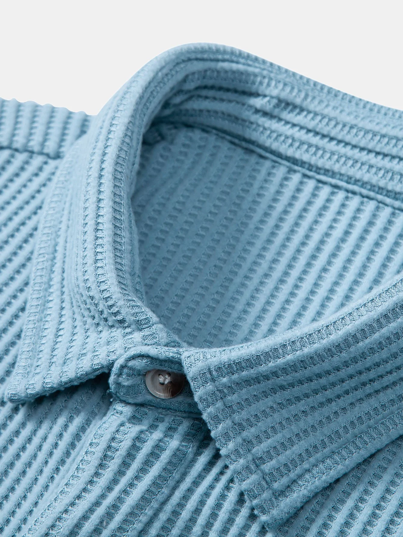 Waffel-Button-Up-Hemd & Leinenhose mit geradem Bein - Image 21
