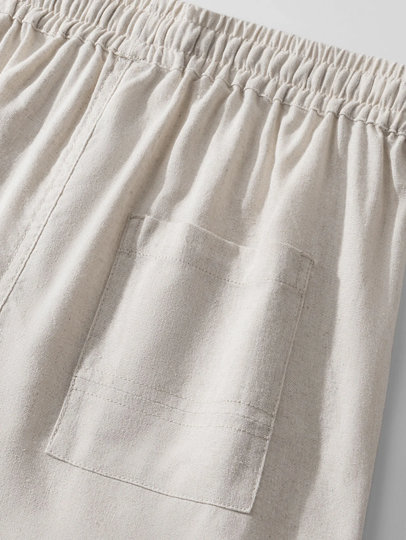 Waffel-Knopfleistenhemd & Leinen-Baumwollmischung Kordelzug Shorts - Image 19