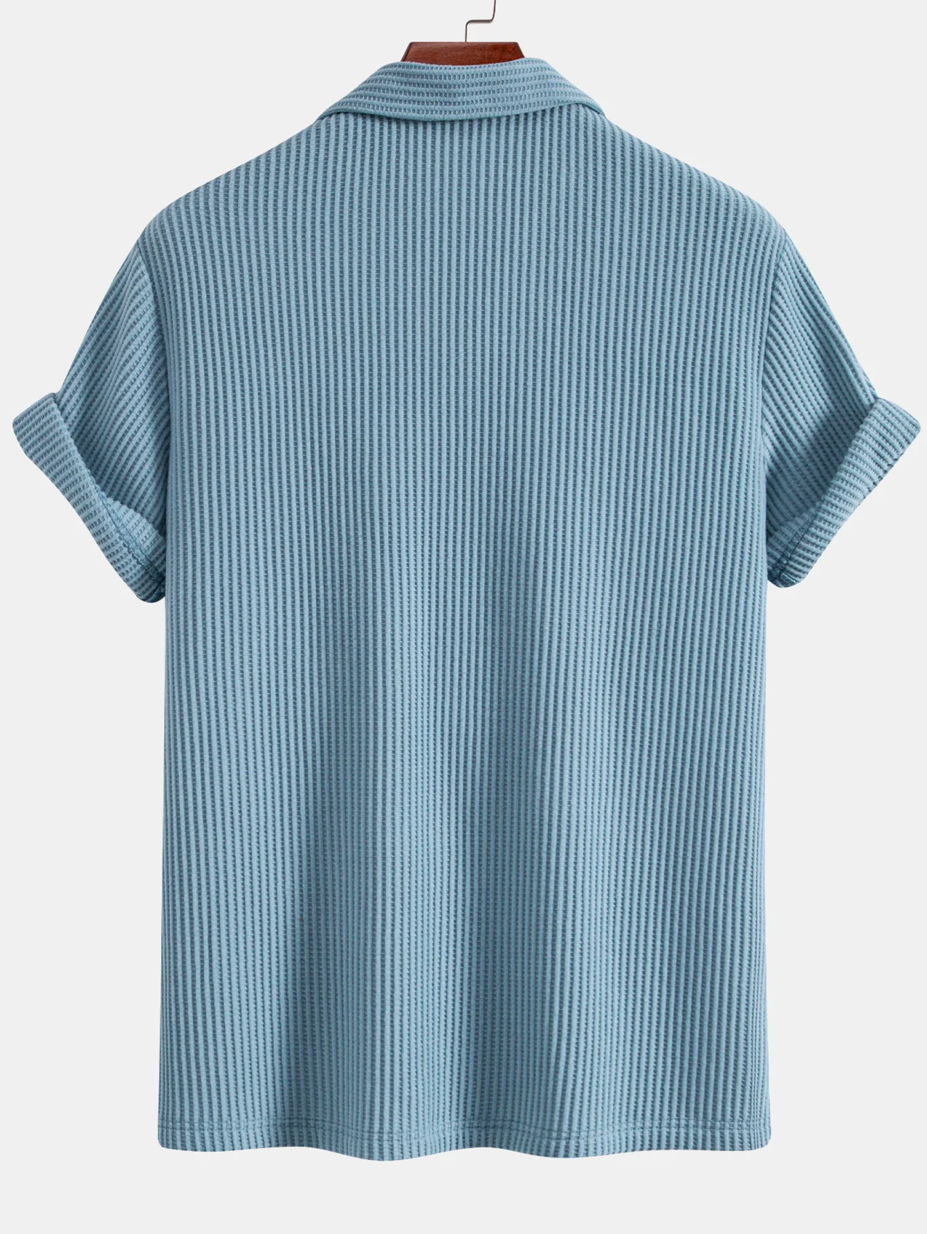 Waffel-Button-Up-Hemd & Leinenhose mit geradem Bein - Image 10