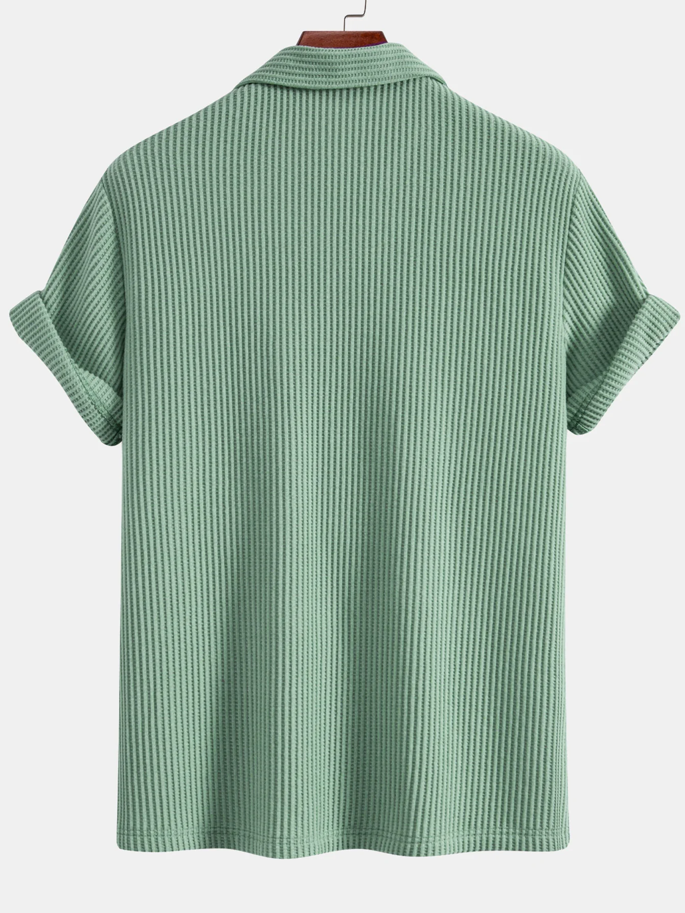 Waffel-Button-Up-Hemd & Leinenhose mit geradem Bein - Image 12
