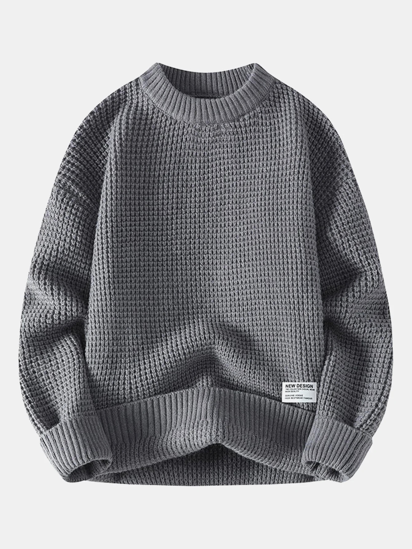 Waffle Crew Neck Sweater