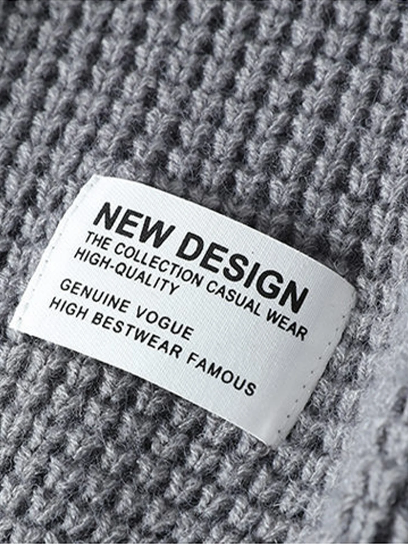 Waffle Crew Neck Sweater - Image 10