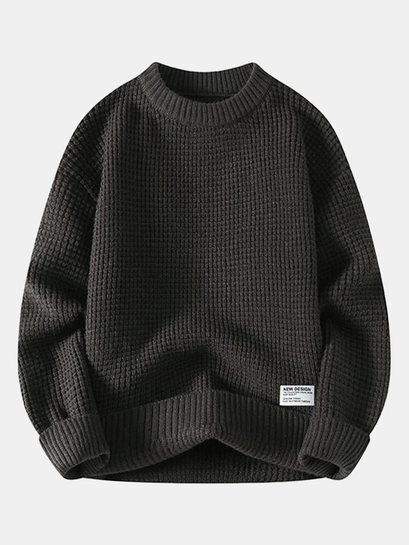 Waffle Crew Neck Sweater - Image 3