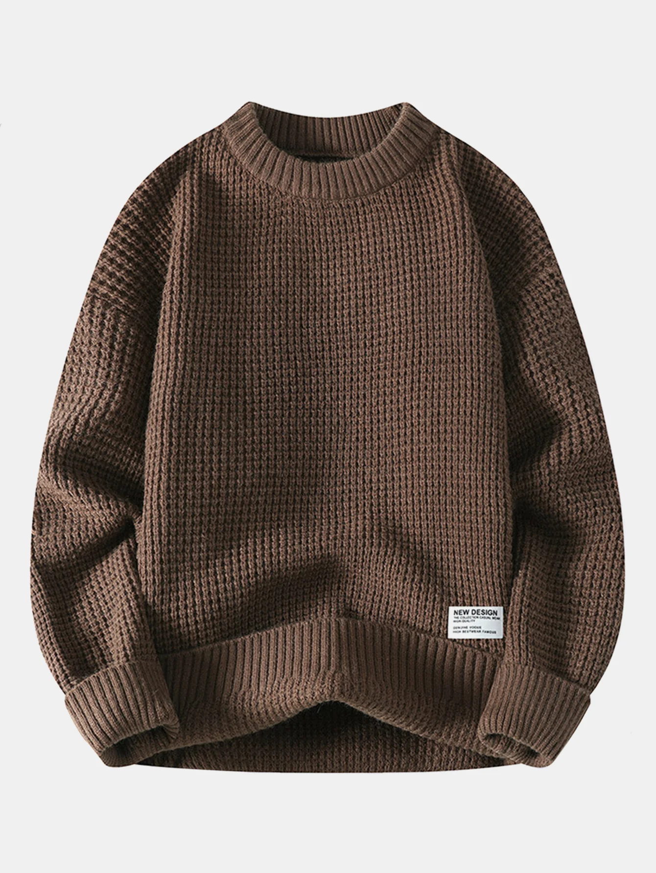 Waffle Crew Neck Sweater - Image 5