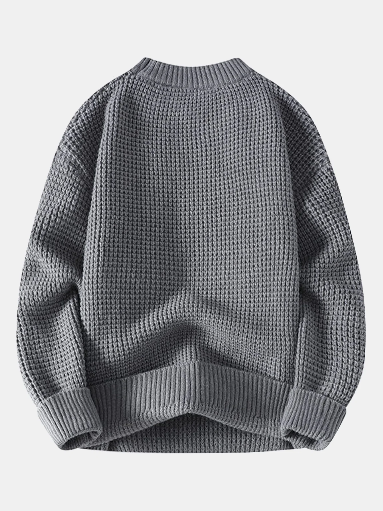 Waffle Crew Neck Sweater - Image 6