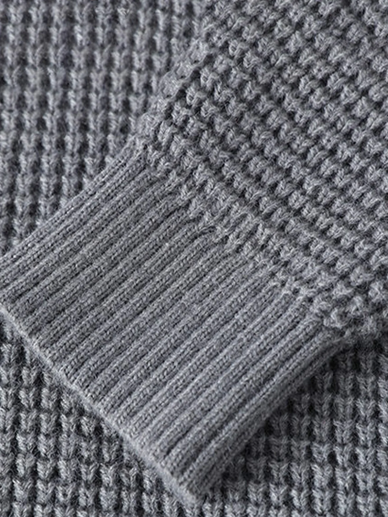 Waffle Crew Neck Sweater - Image 8