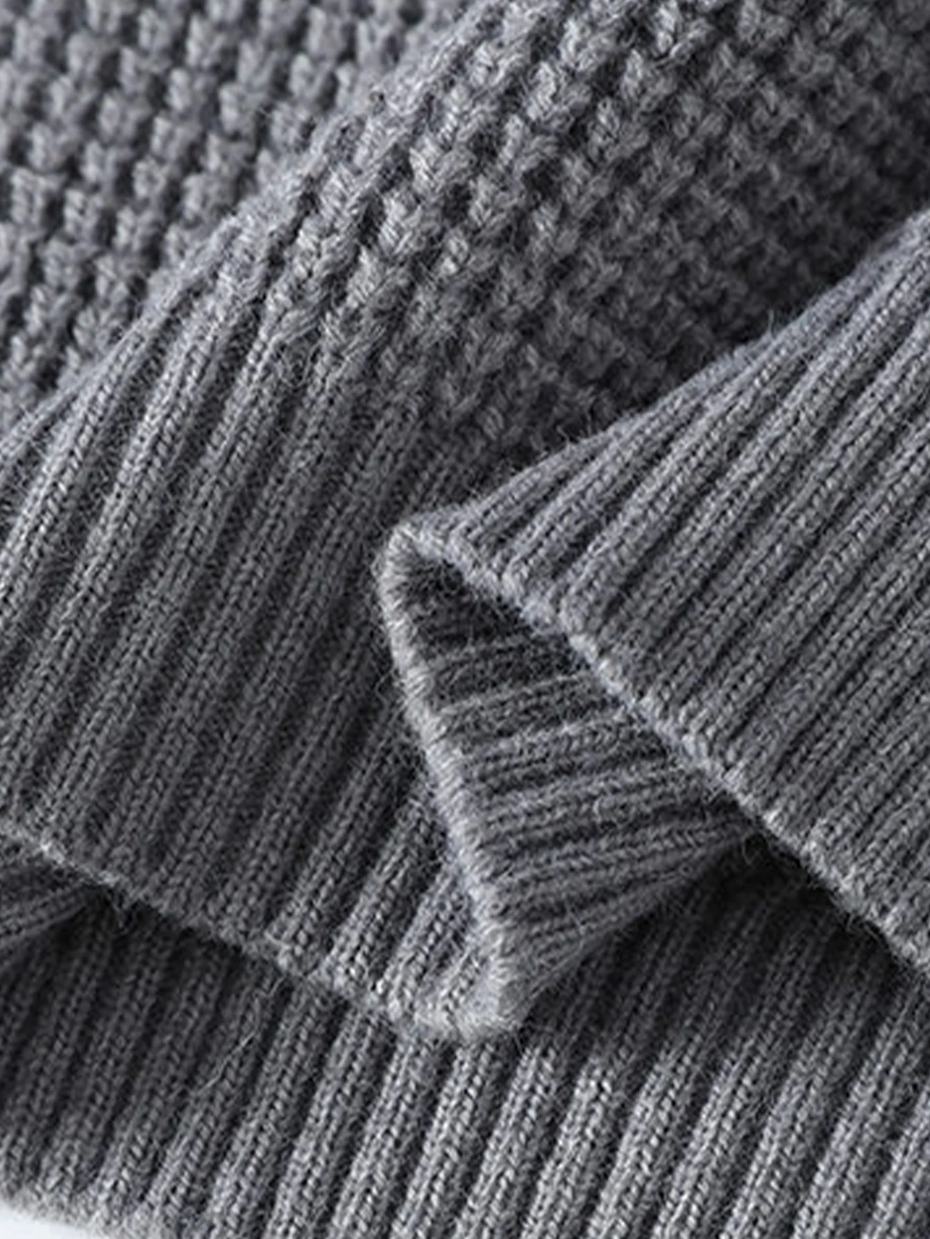 Waffle Crew Neck Sweater - Image 9