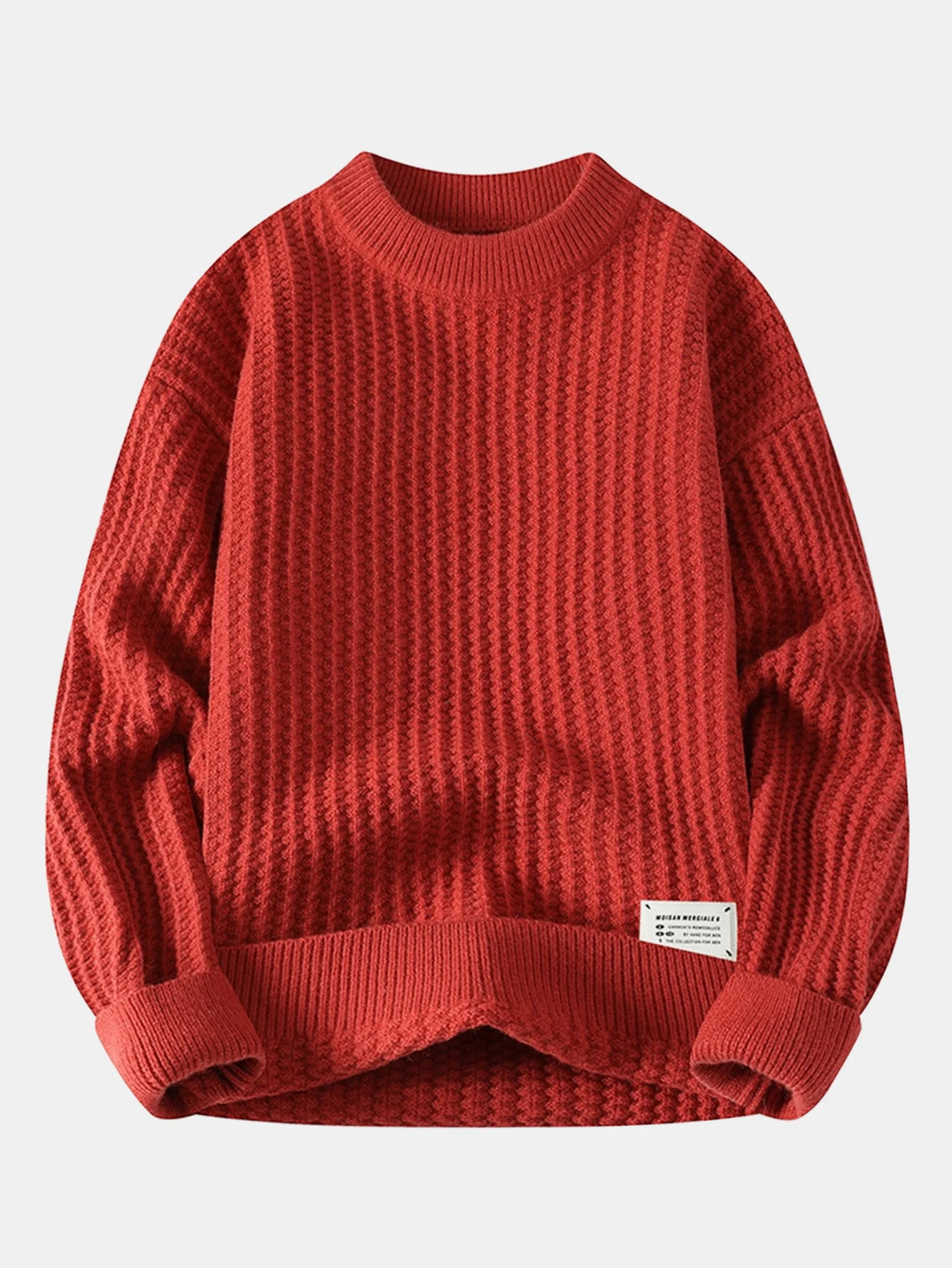 Waffle Crew Neck Sweater - Image 2