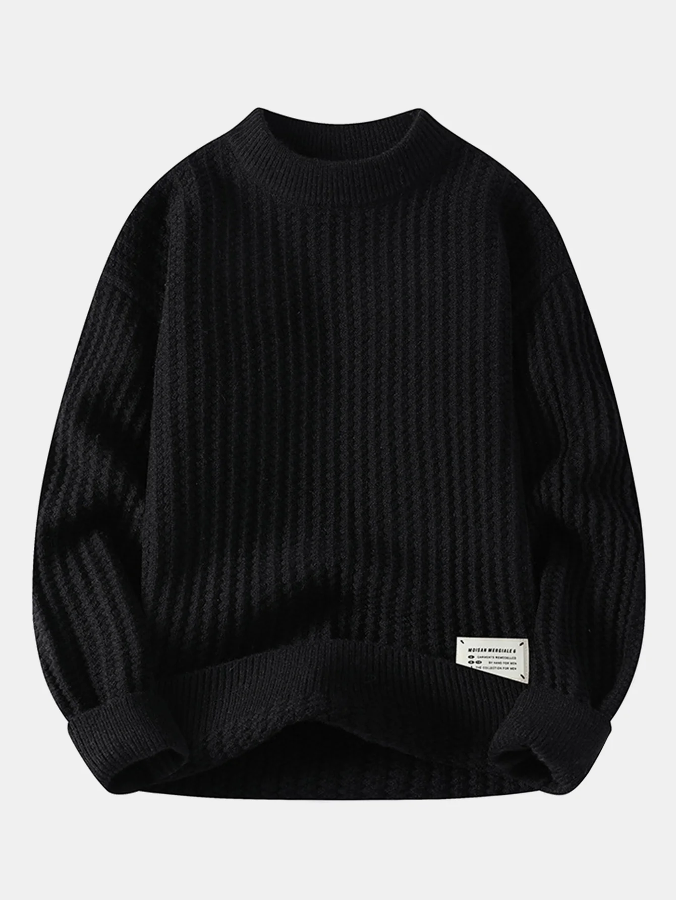 Waffle Crew Neck Sweater - Image 3