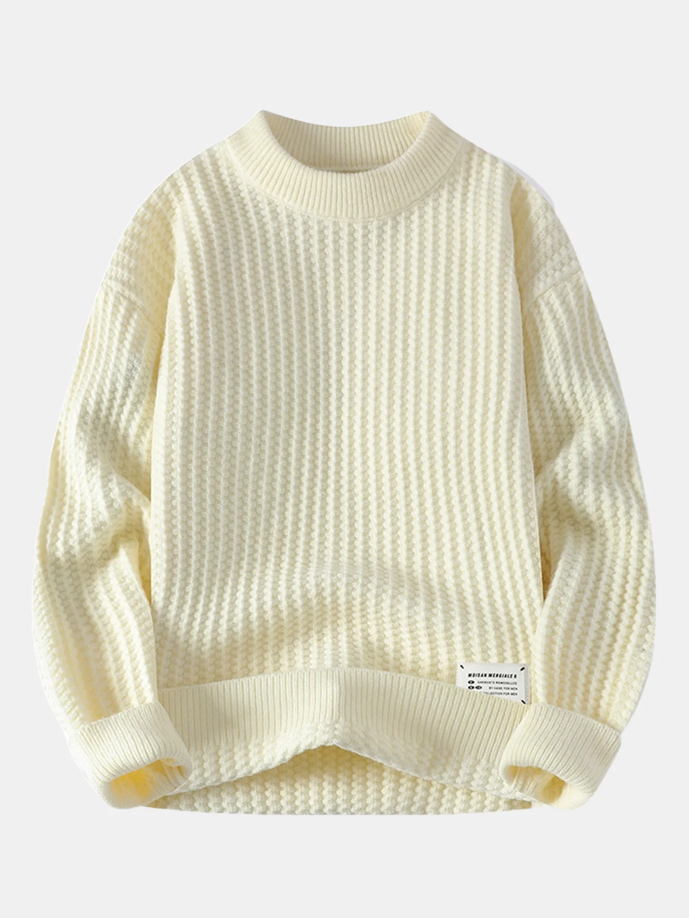 Waffle Crew Neck Sweater - Image 4