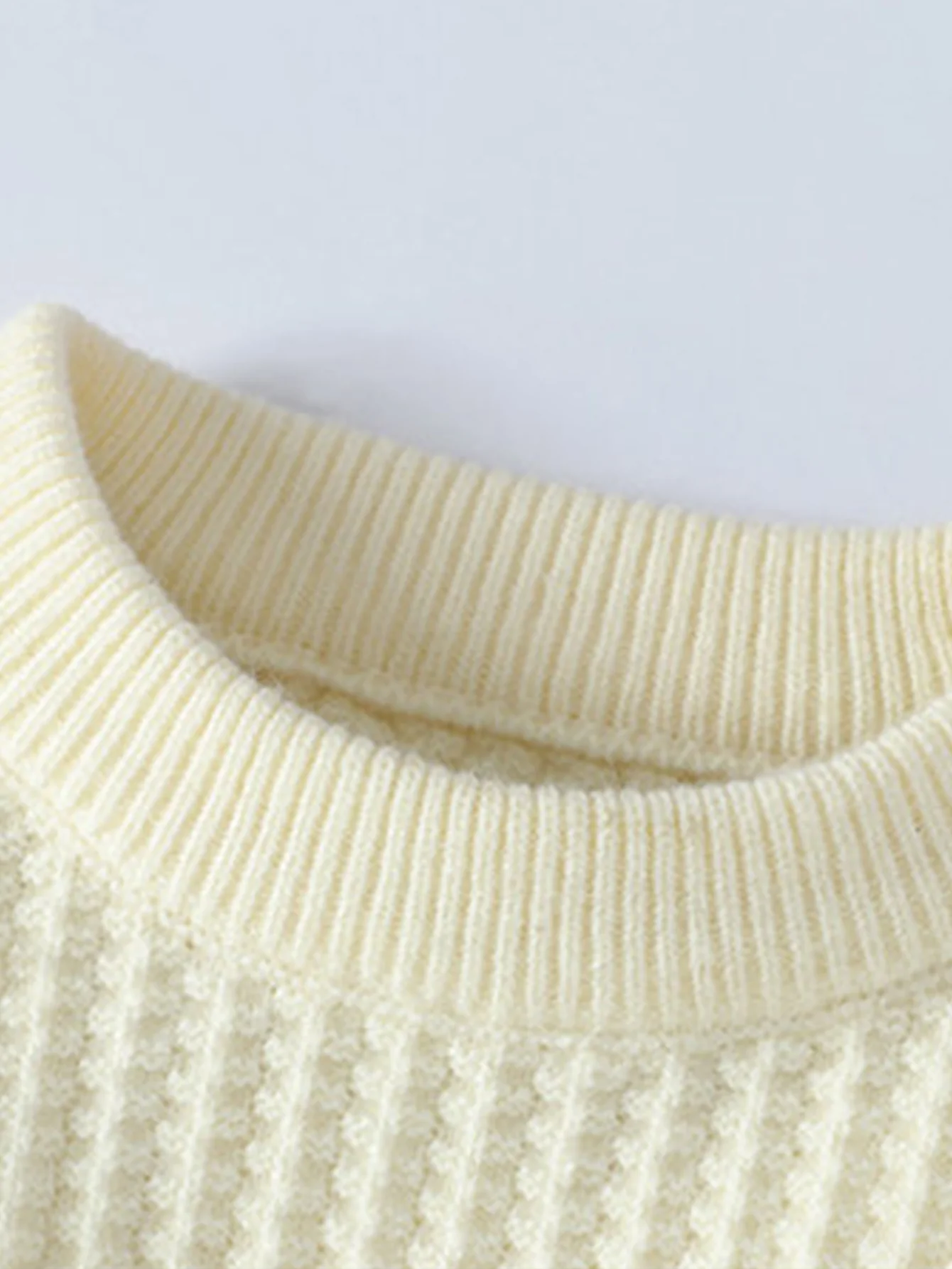 Waffle Crew Neck Sweater - Image 7