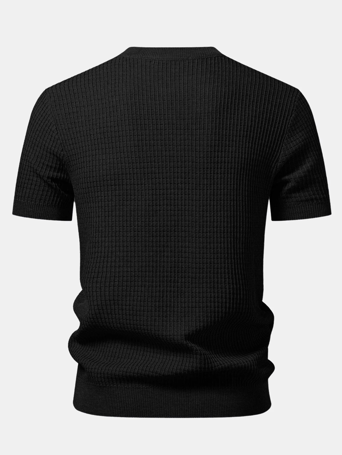 Waffle Knit T-Shirt - Image 4